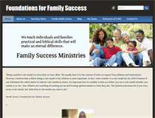 Tablet Screenshot of familysuccess.org